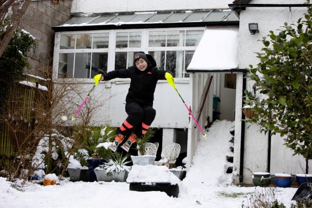 Eddie 'The Eagle' Edwards has backed schoolboy skiing ace George Brown in his bid for future Winter Olympic glory