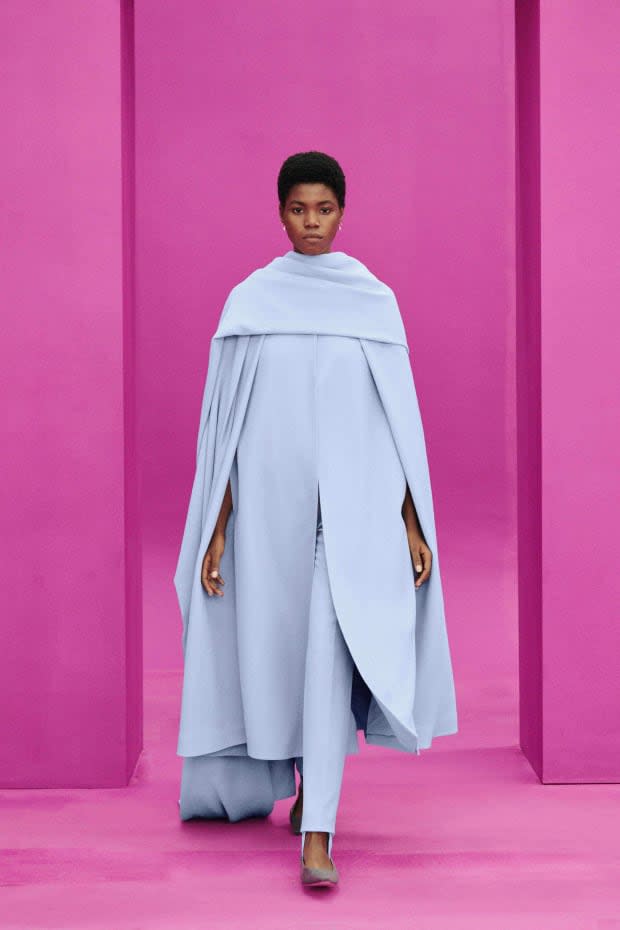 <p>A look from the Emilia Wickstead Fall 2021 collection. </p>