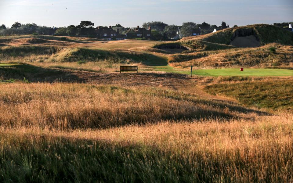  A general view from the tee of the par 4, fourth hole at Royal St. George's - Getty Images