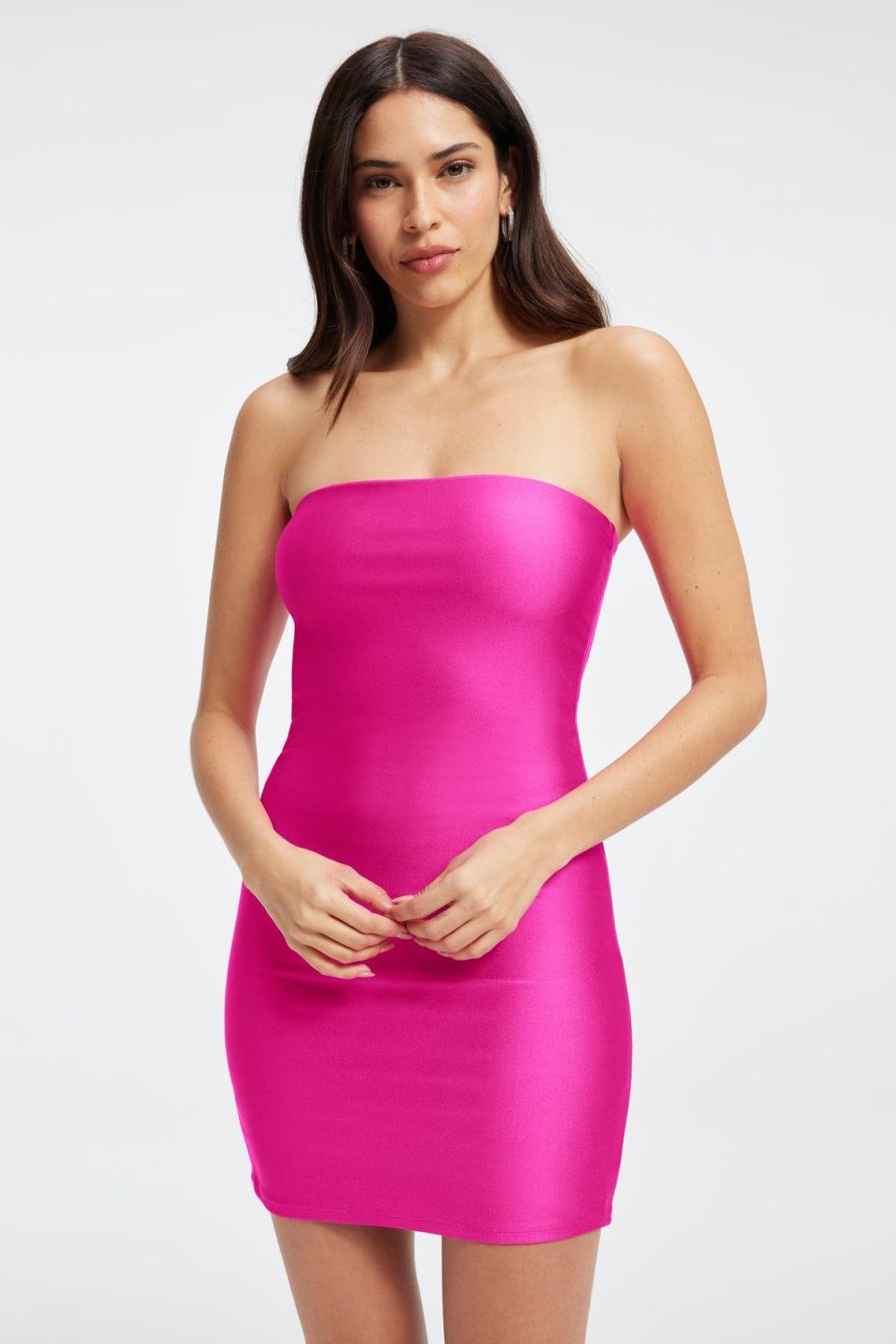 <p><a href="https://go.redirectingat.com?id=74968X1596630&url=https%3A%2F%2Fwww.goodamerican.com%2Fproducts%2Fcompression-shine-tube-dress-fuchsia-pink001&sref=https%3A%2F%2F" rel="nofollow noopener" target="_blank" data-ylk="slk:Shop Now;elm:context_link;itc:0;sec:content-canvas" class="link ">Shop Now</a></p><p>Compression Shine Tube Dress </p><p>$119.00</p><p>goodamerican.com</p>