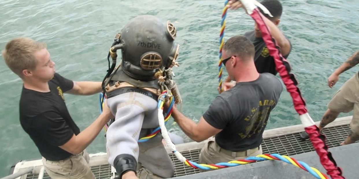 army divers pearl harbor suit