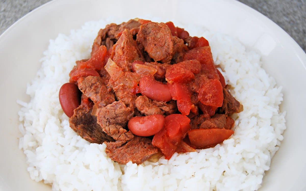 <p>Krista Marshall</p><p>This simple meal brings more flavor than you might think.</p><p><strong>Get the recipe: <a href="/850963/kristamarshall/slow-cooker-beef-beans/" data-ylk="slk:Slow Cooker Beef and Beans;elm:context_link;itc:0;sec:content-canvas" class="link rapid-noclick-resp">Slow Cooker Beef and Beans</a></strong></p>