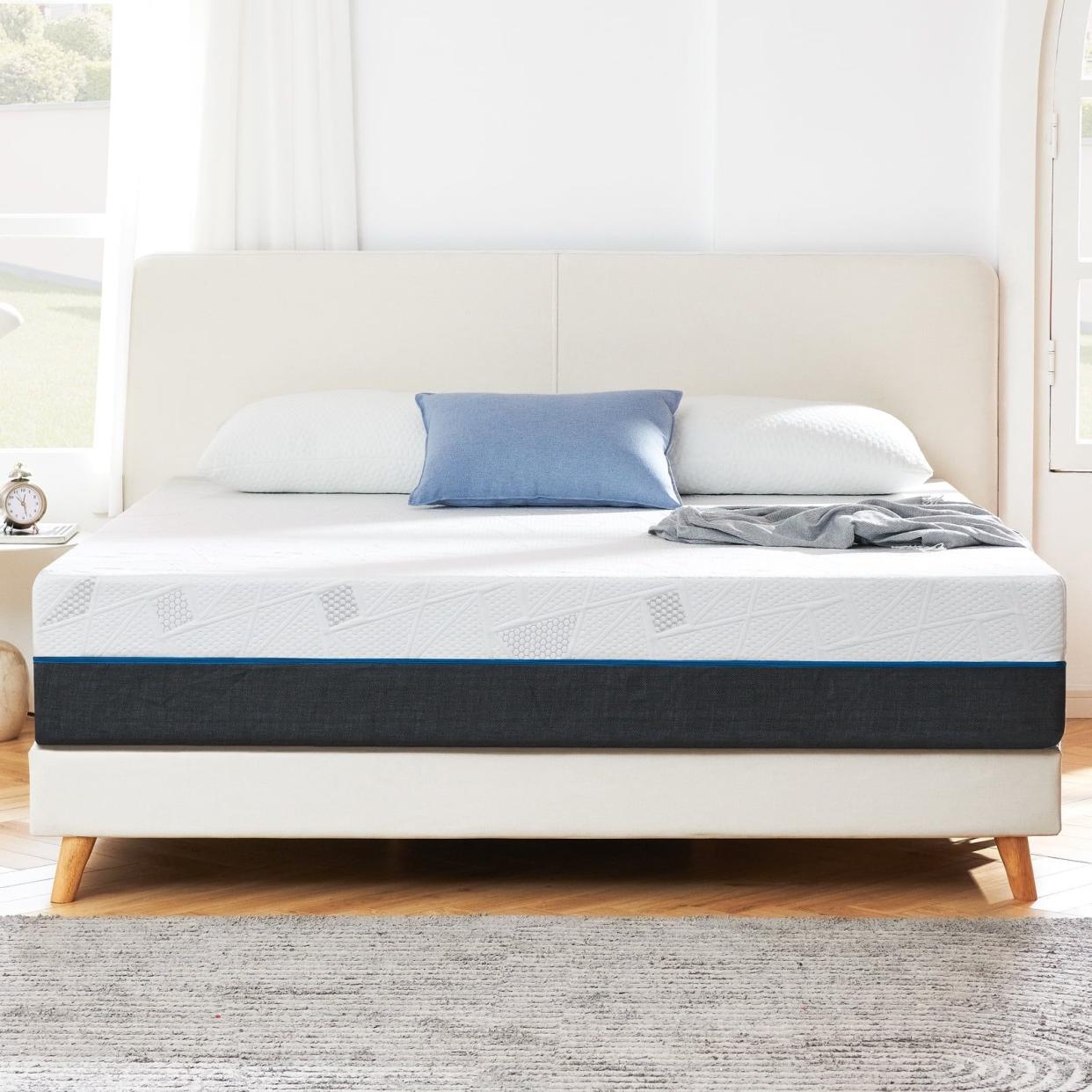 <p><a href="https://go.redirectingat.com?id=74968X1596630&url=https%3A%2F%2Fwww.walmart.com%2Fip%2FQueen-Mattress-Madinog-10-Queen-Size-Memory-Foam-Mattress-in-a-Box%2F2093046752&sref=https%3A%2F%2F" rel="nofollow noopener" target="_blank" data-ylk="slk:Shop Now;elm:context_link;itc:0;sec:content-canvas" class="link rapid-noclick-resp">Shop Now</a></p><p>10-Inch Queen Size Memory Foam Mattress</p><p>walmart.com</p><p>$182.99</p>