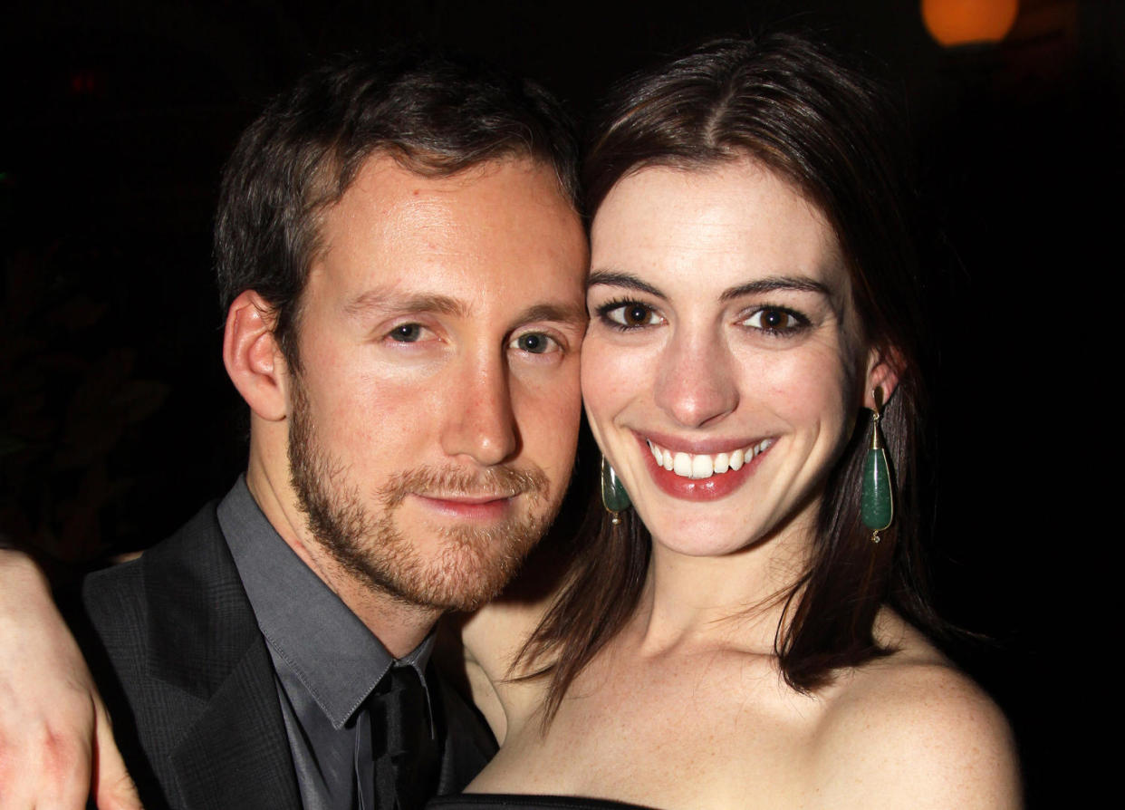 Adam Shulman and Anne Hathaway (Bruce Glikas / FilmMagic)