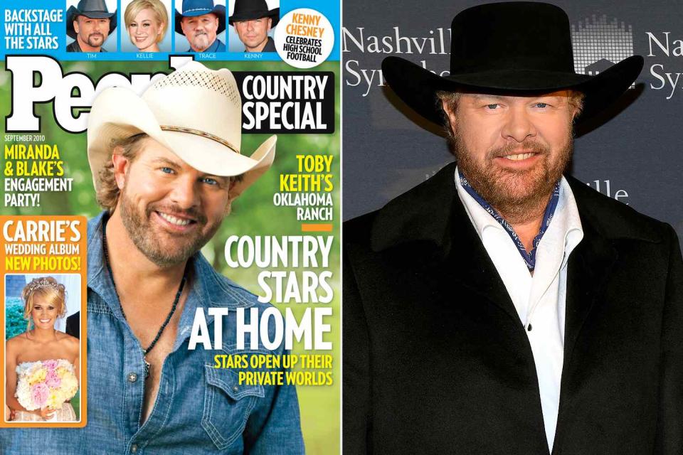 <p>Jason Kempin/Getty</p> Toby Keith on the cover of PEOPLE