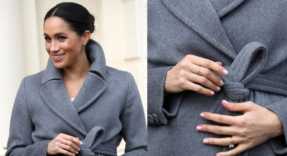 The Duchess of Sussex's hamsa ring is still availablel to buy online