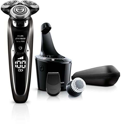 Philips Norelco S9721/89 Shaver 9700 with SmartClean, Rechargeable Wet/Dry Electric Shaver with…