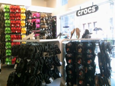 The new Crocs store in New York City / photo via Racked
