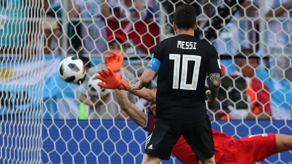 Messi missed. Pic: Getty