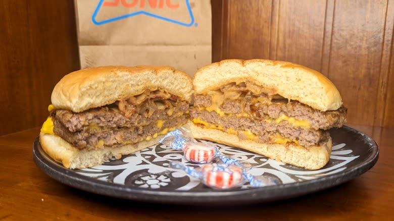 Sonic Peanut Butter Bacon Shake & Double Cheeseburger Review: They're ...