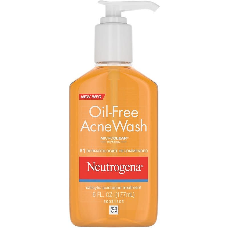 best-face-wash-for-acne-Neutrogena Oil-Free Acne Wash 