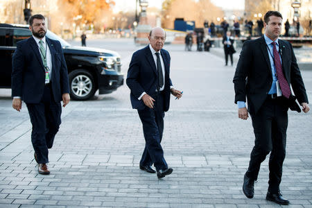 FILE PHOTO: US Secretary of Commerce Wilbur Ross arrives at the US Capitol prior to the service for former President George H. W. Bush in Washington, DC, USA, 03 December 2018. Shawn Thew/Pool via REUTERS/File Photo