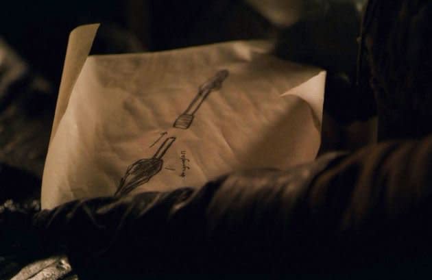 Arya gives Gendry a new weapon to design (Credit: HBO)