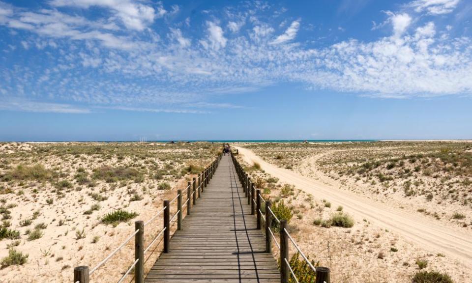 Armona island is part of the islet belt that separates the Ria Formosa inlet from the sea.