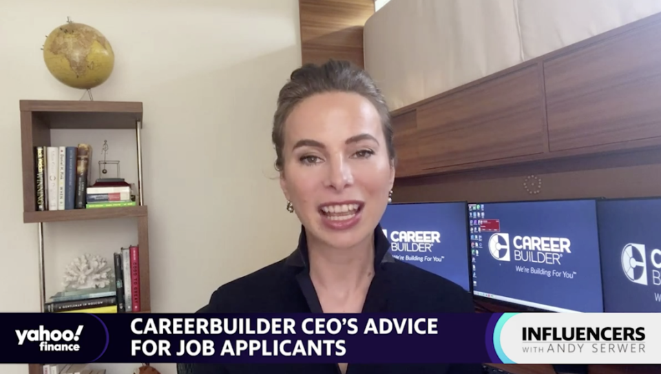 CareerBuilder CEO Irina Novoselsky speaks with Yahoo Finance Editor-in-Chief Andy Serwer on an episode of "Influencers with Andy Serwer."