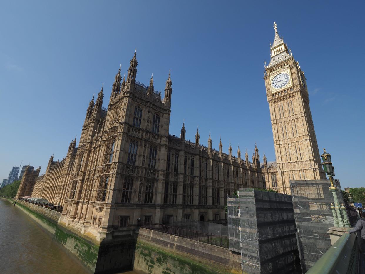 Houses of Parliament aka Westminster Palace in London, UK