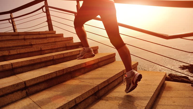Climbing stairs ever day is a good way to improve heart health, one study says.
