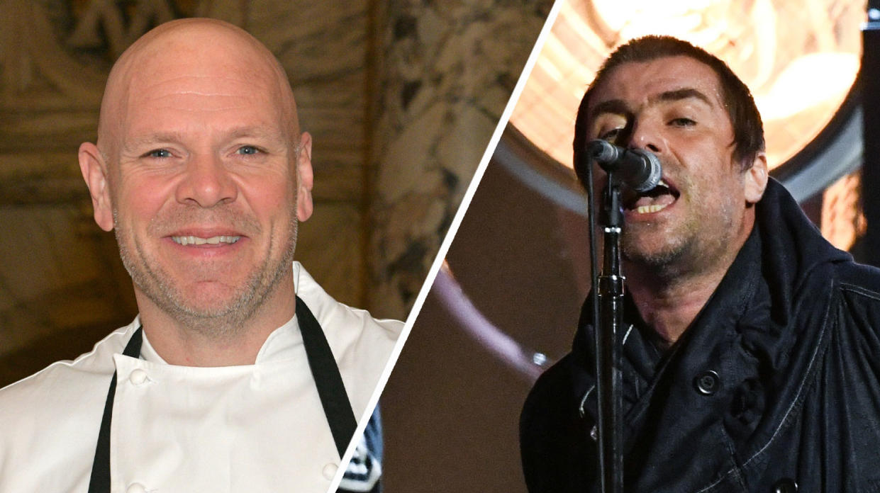 Tom Kerridge heaped praise on Liam Gallagher on White Wine Question Time (Getty/PA)