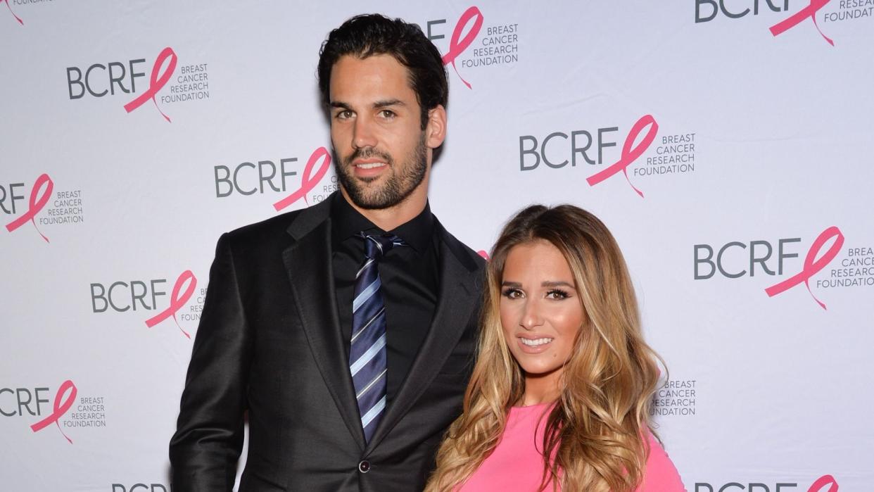 Mandatory Credit: Photo by Evan Agostini/Invision/AP/Shutterstock (9055090be)Eric Decker and Jessie James Decker attend the Breast Cancer Research Foundation's Hot Pink Party honoring Leonard A.