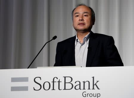 SoftBank Group Corp. Chairman and CEO Masayoshi Son speaks during an earnings briefing in Tokyo, Japan, July 28, 2016. REUTERS/Kim Kyung-Hoon