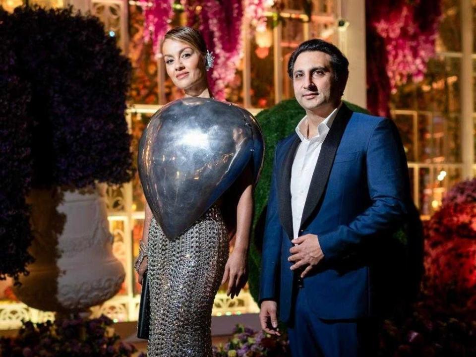 Adar Poonawalla, CEO of Serum Institute of India (SII), and his wife Natasha Poonawalla.