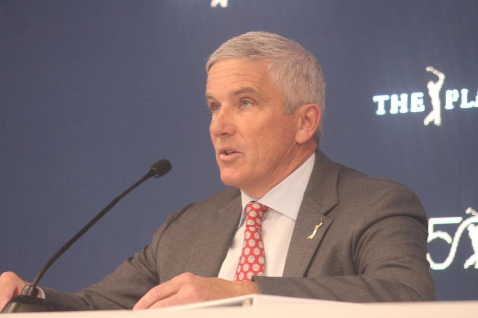 PGA Tour commissioner Jay Monahan, speaking Tuesday at The Players Championship, must take the lead in resolving a golf division between the Tour and LIV, the breakaway golf league.