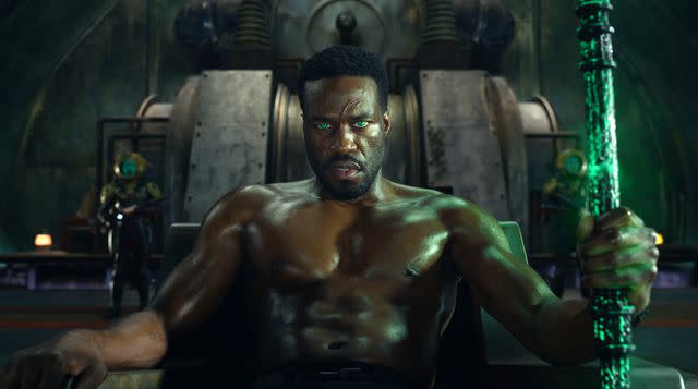 <p>Courtesy of Warner Bros. Pictures</p> Yahya Abdul-Mateen II in <em>Aquaman and the Lost Kingdom</em> (2023)