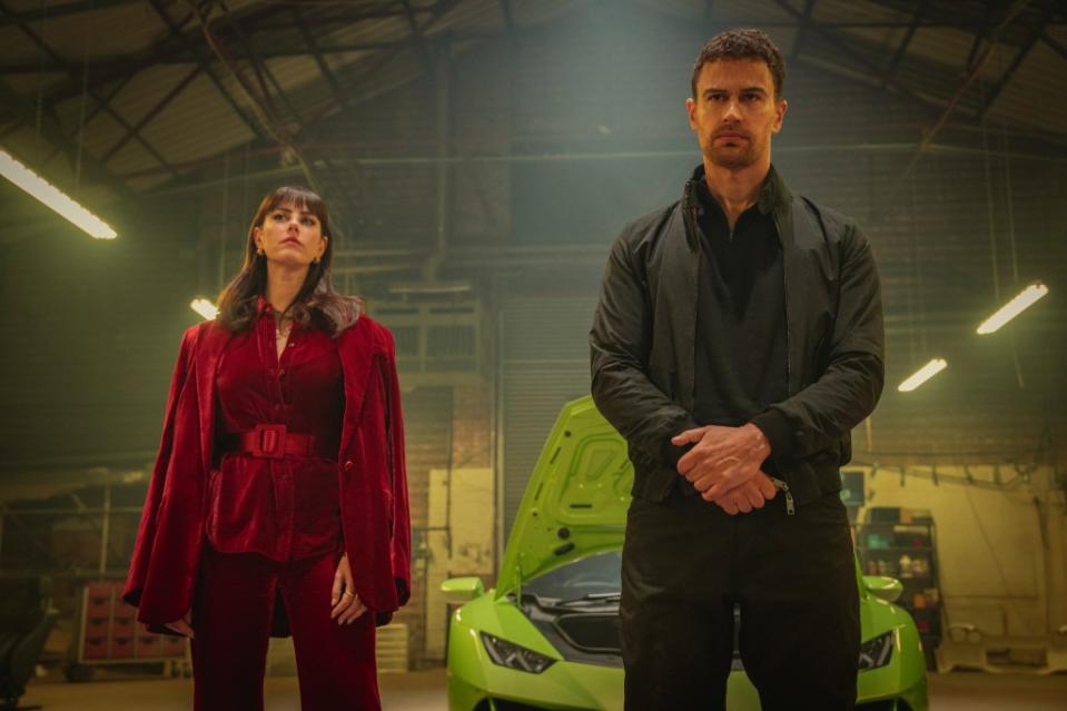 Susie Glass (Kaya Scodelario) and Eddie Horniman (Theo James) surveying the secret cannabis empire. Christopher Rafael/Netflix