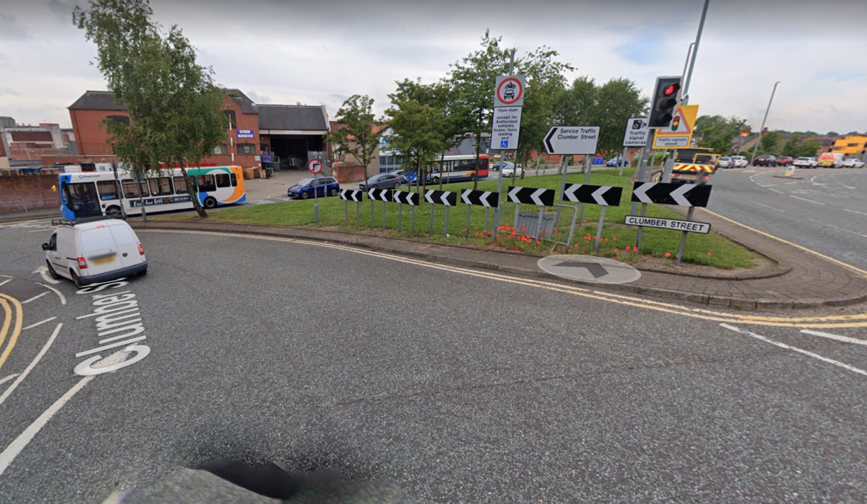 A police officer was dragged by a car after it had hit a pedestrian. (Google Maps)