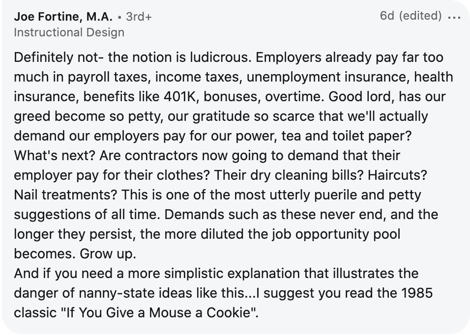 linkedin comment