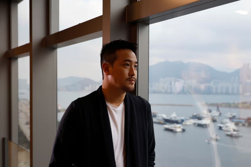 Derek Tsang, director of "Better Days", poses after interview with Reuters, in Hong Kong