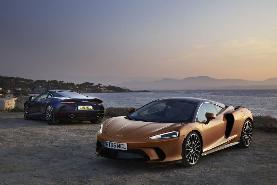 <p><a href="https://www.roadandtrack.com/new-cars/first-drives/a29147203/2020-mclaren-gt-first-drive-review/" rel="nofollow noopener" target="_blank" data-ylk="slk:The GT;elm:context_link;itc:0;sec:content-canvas" class="link ">The GT</a> is McLaren's latest attempt at a grand-tourer, packing a handful of luxury features you'd normally wouldn't see in something with its engine in the middle. There's even room to pack a set of golf clubs in the back. <a href="https://www.ebay.com/itm/2020-McLaren-GT-GT/223733851739?hash=item341793a65b:g:81UAAOSwM6ZdvuS1" rel="nofollow noopener" target="_blank" data-ylk="slk:Here's one;elm:context_link;itc:0;sec:content-canvas" class="link ">Here's one</a> for sale on eBay now. </p>