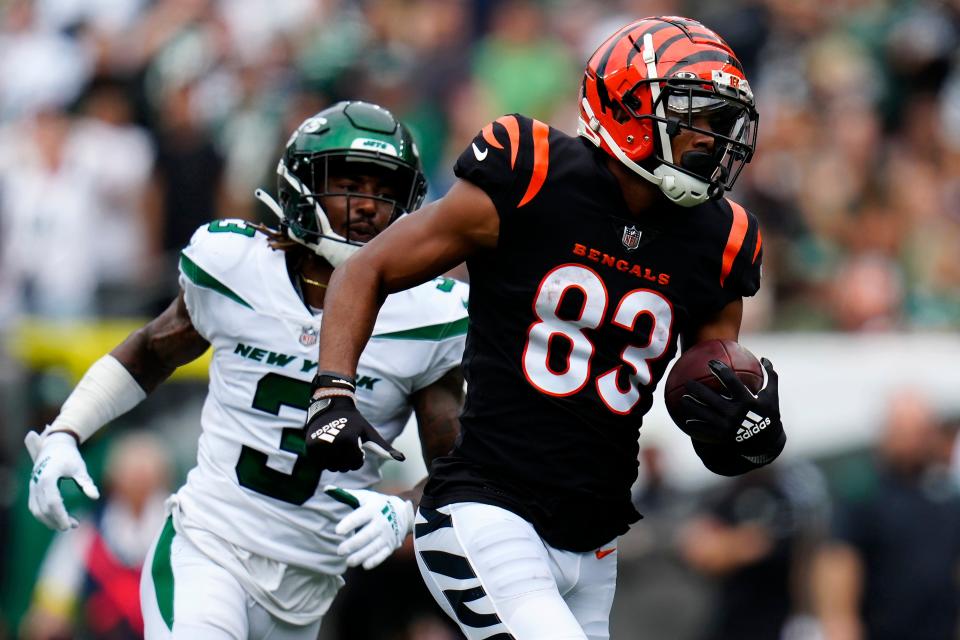 Tyler Boyd had four catches for 105 yards and a touchdown against the New York Jets, leading to 20.5 fantasy points.