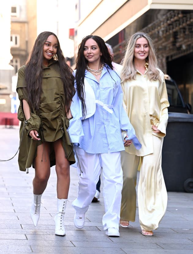 Little Mix stars Leigh-Anne Pinnock, Jade Thirlwall and Perrie Edwards (Photo: Karwai Tang via Getty Images)