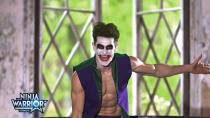 An den Sprungfedern hatte der "Joker" dann aber vorzeitig ausgelacht. Ja, mehr noch: Sein Ausscheiden wirkte urkomisch auf Jan Köppen und Buschi. (Bild: TVNOW)