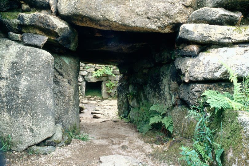 Underground chamber on an Iron Age site at Carn Euny