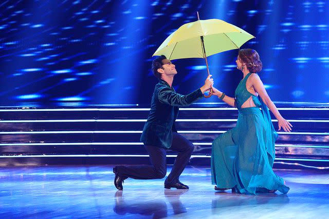 <p>Christopher Willard/Disney via Getty Images</p> Sasha Farber and Alyson Hannigan on <em>Dancing with the Stars</em> Oct. 24, 2023