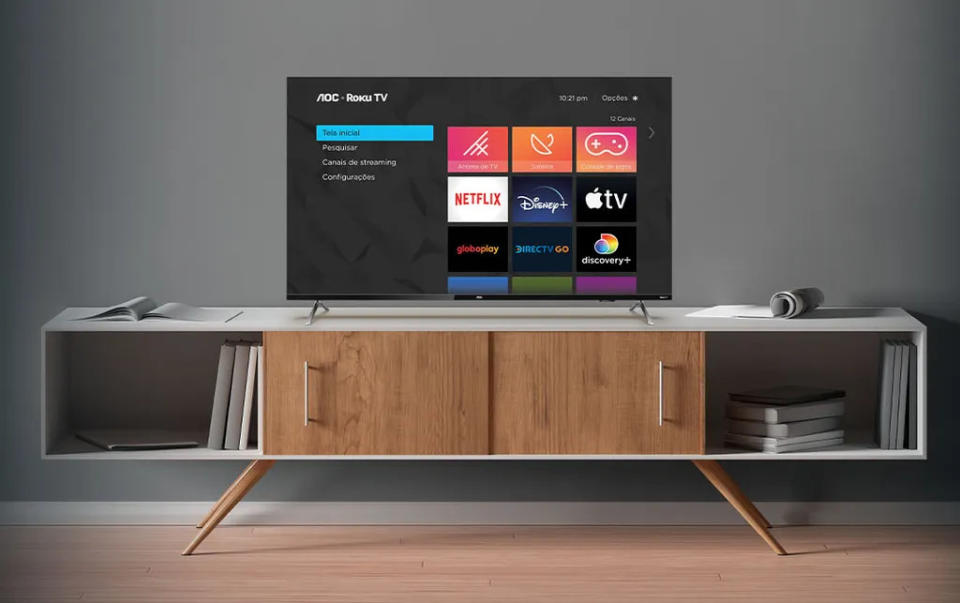 Nova Smart TV da AOC traz sistema Roku TV e resolução 4K (Imagem: AOC)