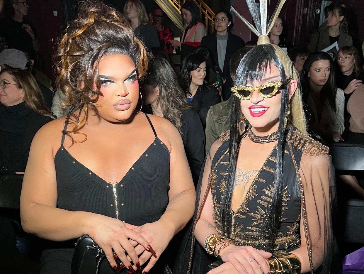 Kandy Muse and Daya Betty at New York Fashion Week 2023.