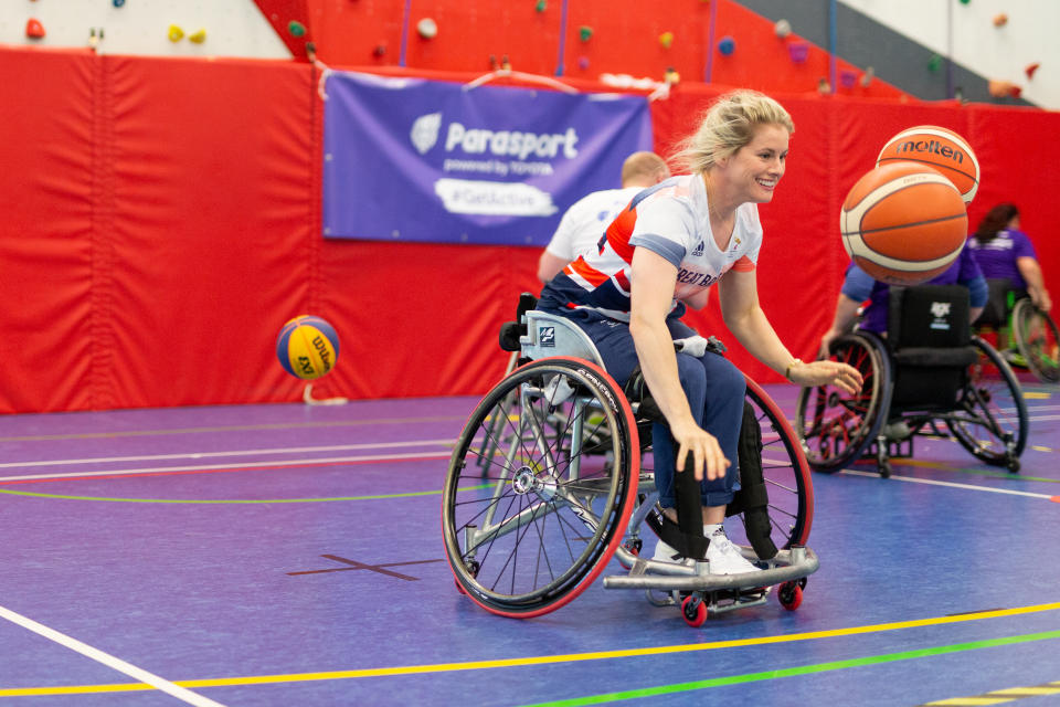 Love playing wheelchair basketball with aspiring Paralympians