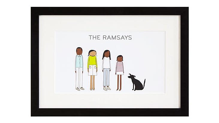 Best Mother's Day gifts: Personalized Family Print
