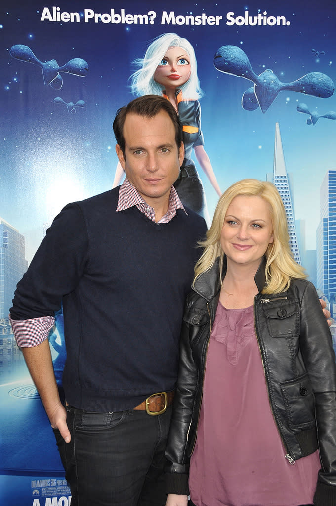 Monsters vs Aliens LA Premiere 2009 Will Arnett Amy Poehler