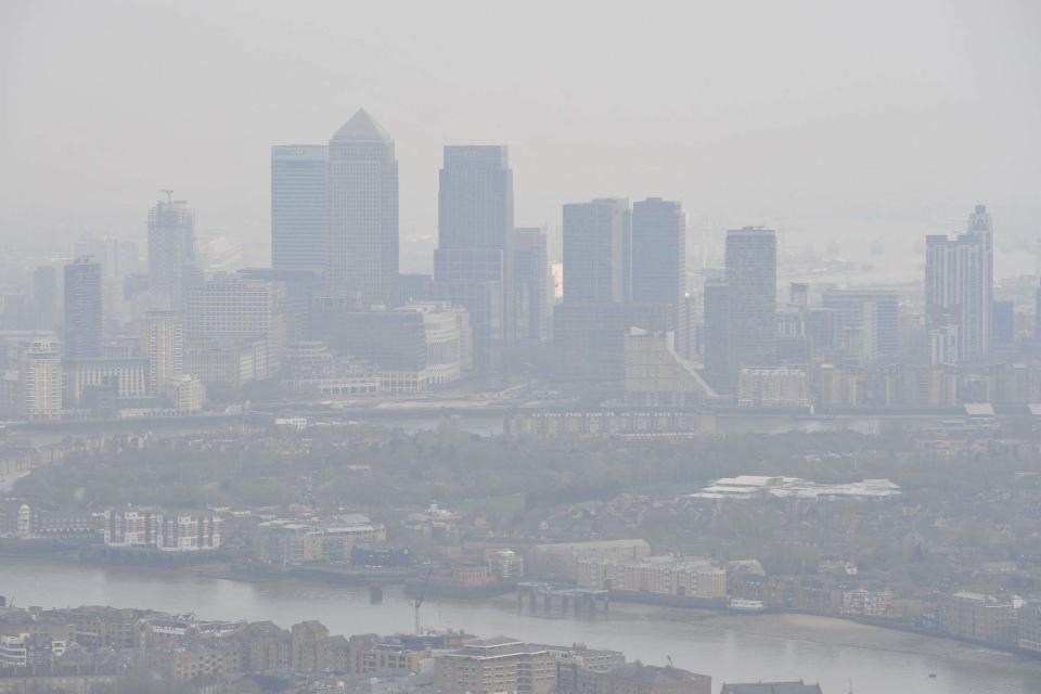 The risk of dying from long-term exposure to London’s toxic air has risen for a second year running (PA)