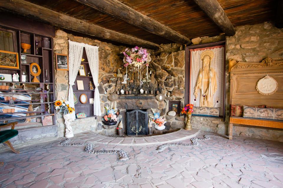 The wedding Chaple in The Mystery Castle on Nov. 19, 2021, at South Mountain Park built by Boyce Luther Gulley using recycled materials.