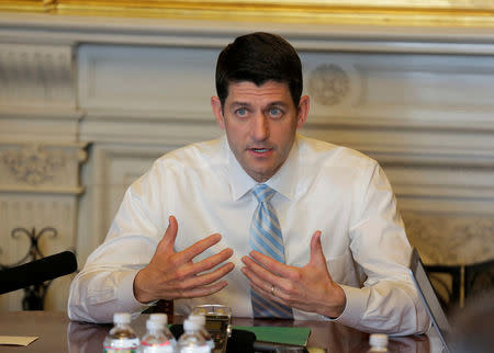 Speaker of the House Paul Ryan (R-WI) speaks to reporters on Capitol Hill in Washington, U.S., May 25, 2016. REUTERS/Joshua Roberts