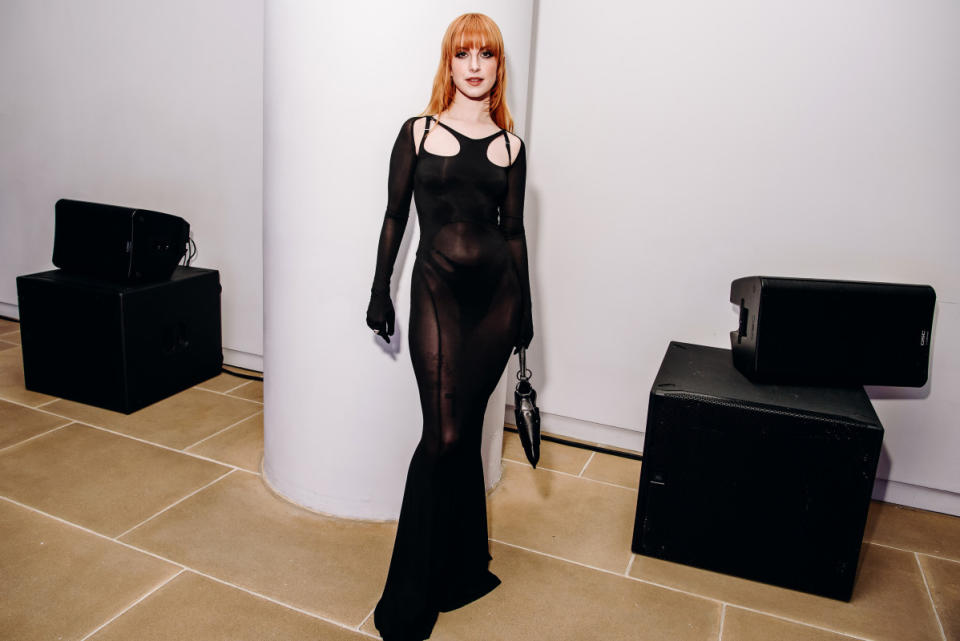 <p>Hayley Williams at Dion Lee Spring 2024</p><p>Photo: Nina Westervelt/WWD via Getty Images</p>