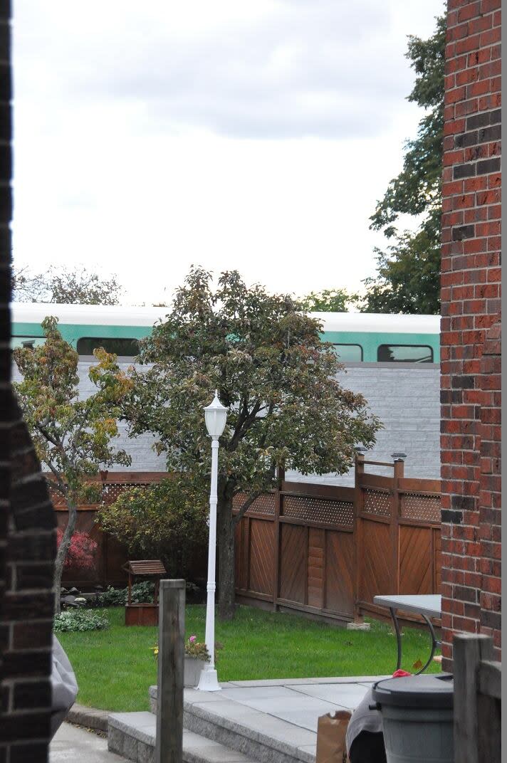 Several residents in Agincourt are concerned noise walls are too low. (Submitted by Randy MacDougall - image credit)