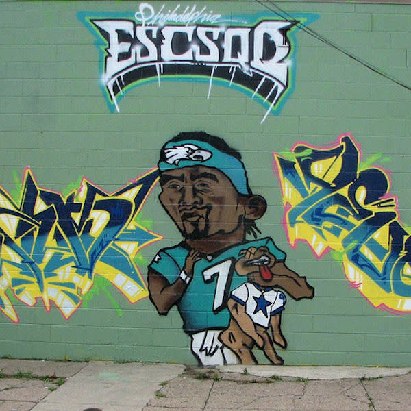 Philly graffiti artist wants Vick to treat Cowboys like dogs