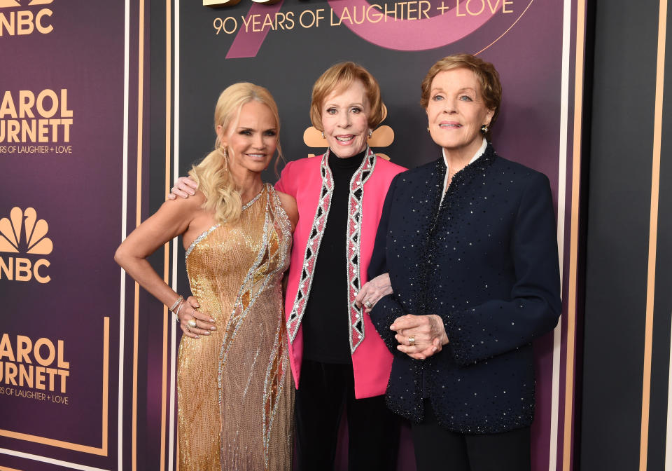 Kristin Chenoweth, Carol Burnett and Julie Andrews