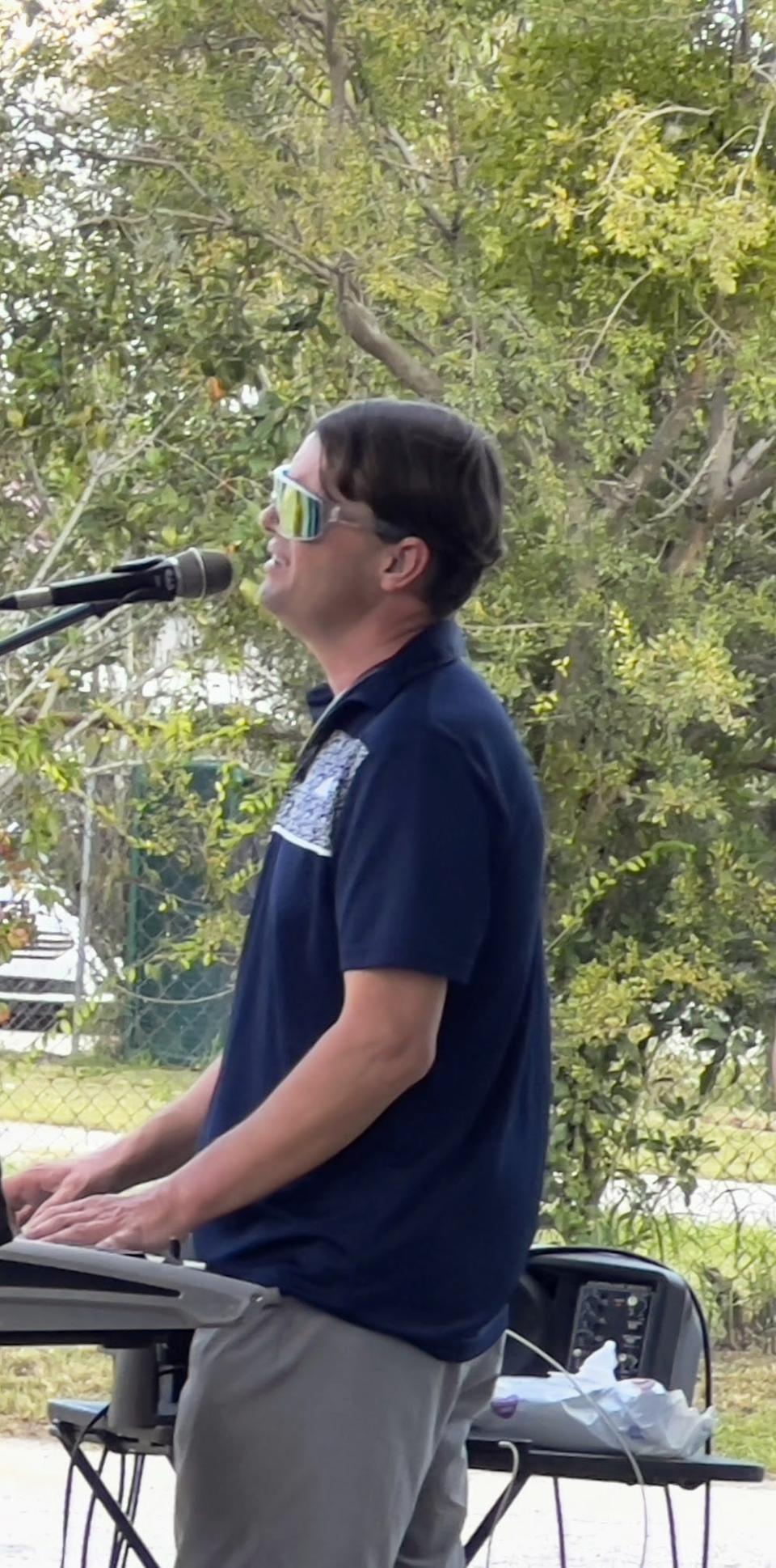 Nathan Jay Leslie performed Lee Greenwood's "God Bless the USA" at the 22nd anniversary 9/11 remembrance ceremony in downtown Leesburg on Monday.